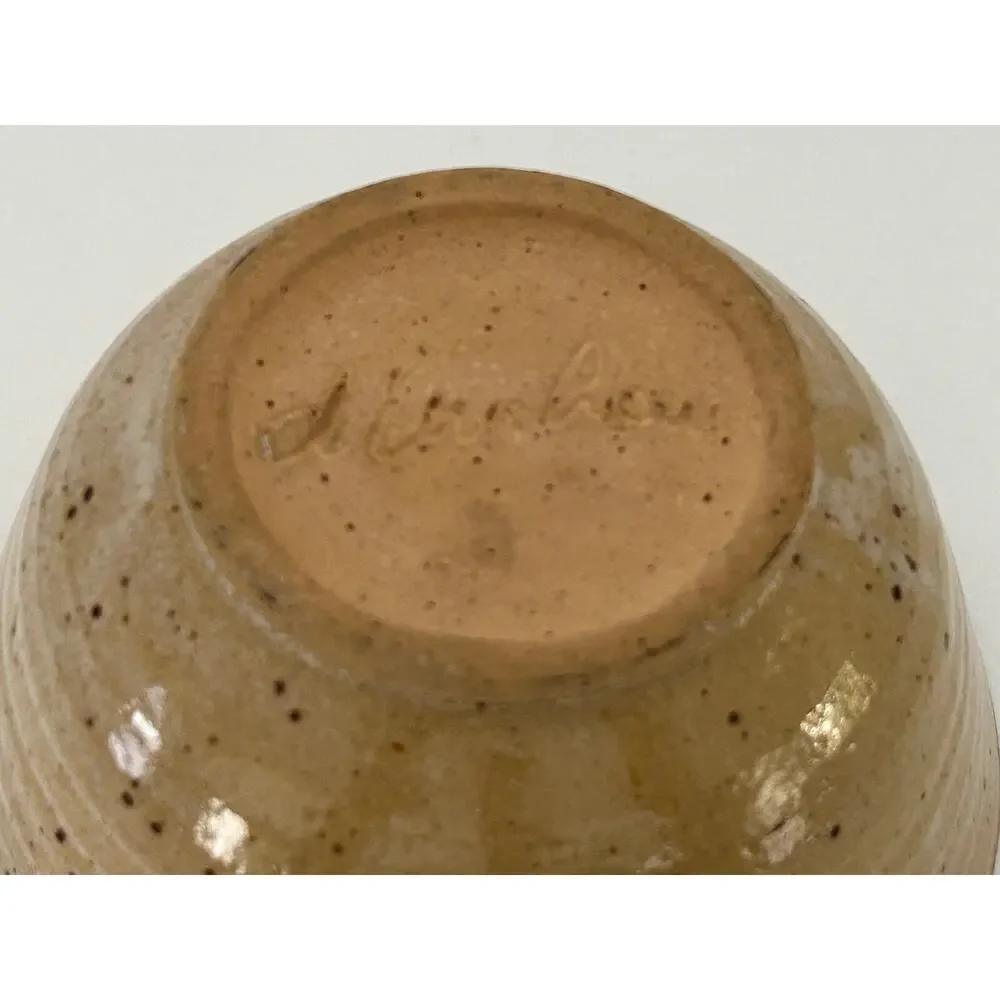 Dunham, Studio Art Pottery Speckled Trinket Soup 5 3/4